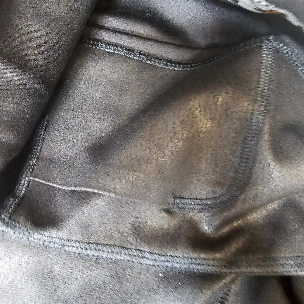 Free People Movement Women's Almost Famous Black Shiny leggings size Small - Picture 7 of 12